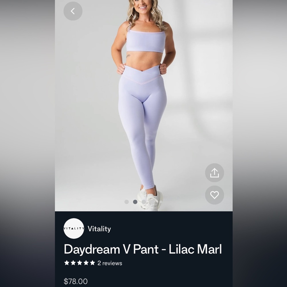 Vitality Daydream V pant- lilac Medium